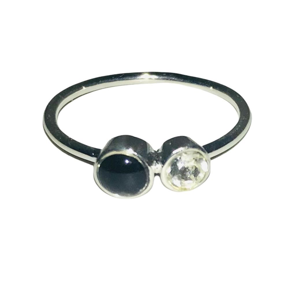 NEW DUNE JEWELRY women's veronica stacker ring in silver